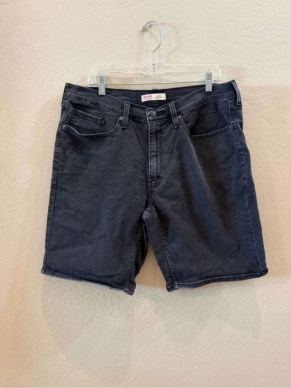 Signature by Levi Strauss Dark Gray Denim Shorts #P399